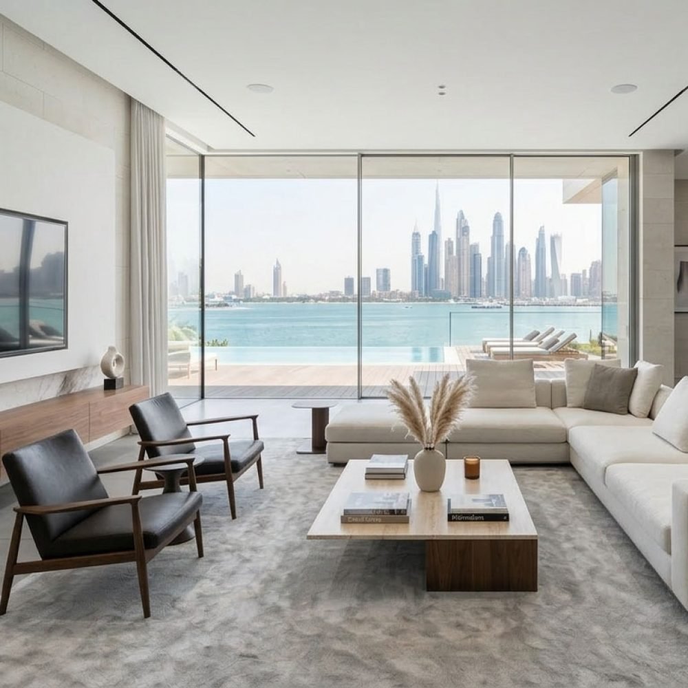 living room villa palm